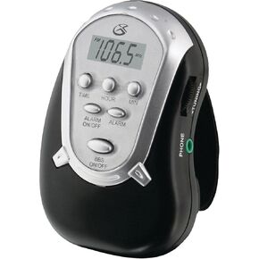 GPX R300S Am/FM Armband Radio with Earbuds,Black