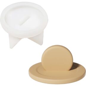 BOOWAN NICOLE Candle Jars Concrete Molds,Trapezoid Silicone Molds for Candle Pot with Lids for Home Decor (SH0974-1)