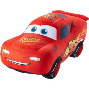 Mattel Disney and Pixar Cars 10-inch Lightning McQueen Talking Plush Toy Car with 10 Sounds