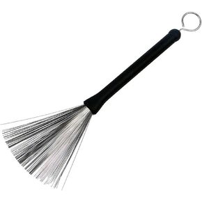 12.6'' Metal Drum Wire Brushes Retractable Wire Brushes Drums Drum Sticks Brush with Comfortable Rubber Handles, Portable Drum Cleaning Tool