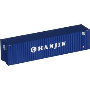 HO Scale Model of Evergreen (Green, White) 40' Hi Cube Corrugated Container W/Flat Roof,949-8202