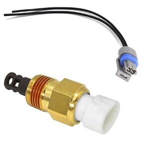 مستشعر درجة حرارة الهواء 25036751 مع وصلة ضفيرة - مستشعر درجة حرارة الهواء IAT/MAT/ACT Kit لجنرال موتورز بويك كاديلاك شيفروليه بونتياك أولدزموبيل