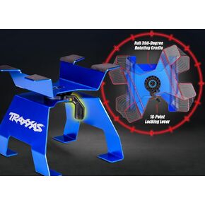 Traxxas 8797 Blue Aluminum X-Truck Stand for X-Maxx and XRT