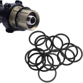 Yosoo Health Gear Bike Flywheel Gasket, Aluminum Alloy Road Bike Bottom Bracket Gasket, Flywheel Hub Washer Spacer for Road Bike Mountain Bike (Black)