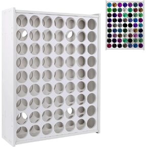 Acrylic Paint Organizer Craft Paint Storage Organizer for Apple Barrel, Folkart,2oz Craft Paints, Wall-mounted-63Holes