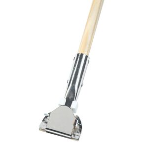 Ship Now Supply Clip-On Dust Mop Handle, 60", Brown/Silver, 1/Each