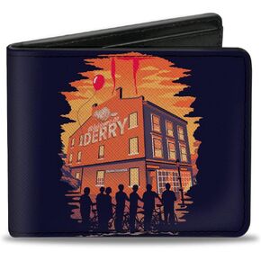 Buckle-Down Horror Movies Wallet, Bifold, It Welcome to Derry Vintage Movie Poster, Vegan Leather