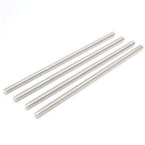 Smartsails M8 x 100mm，304 Stainless Steel Full Threaded Rod, Right Hand Thread (5 Pieces)