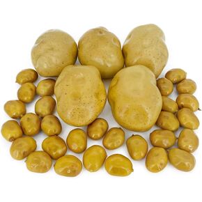 35 pcs Artificial Potato Lifelike Fake Vegetable Party Decoration Home Kitchen Photography Model Foam Decoration Simulation （5 Potatoes and 30 Mini Potatoes）