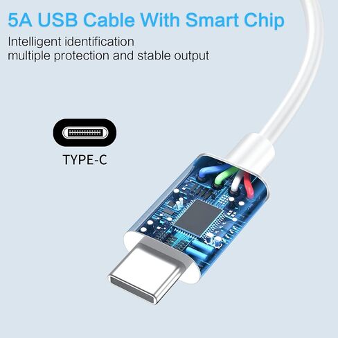 شاحن Macbook-Pro-Charger-100W-USB-C-Laptop-Charger 96W شحن سريع لجهاز Mac Book Pro 16 15 14 13 MacBook Air Retina M3 M2 M1 2024 2023 2022 2021 2020 كابل سلك محول طاقة الكمبيوتر 6.8 قدم in Saudi Arabia