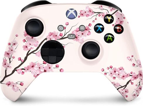 تصميم TACKY DESIGN Sakura Peach Skin متوافق مع Xbox Series x Skin & Two Controller Skin، ملصق Xbox x ملصق فاخر من الفينيل 3M غلاف كامل، غطاء Xbox in Saudi Arabia