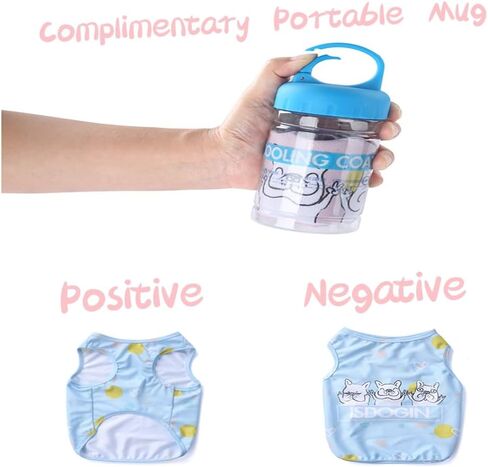 Dog Shirts Pet Printed Clothes Cute Summer Cooling Coat T-Shirts Cool Puppy Shirts Soft Dog Sweatshirt for Pet Dogs Cats Outdoor (Medium,Blue) in Saudi Arabia