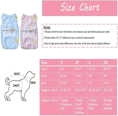 Dog Shirts Pet Printed Clothes Cute Summer Cooling Coat T-Shirts Cool Puppy Shirts Soft Dog Sweatshirt for Pet Dogs Cats Outdoor (Medium,Blue) in Saudi Arabia