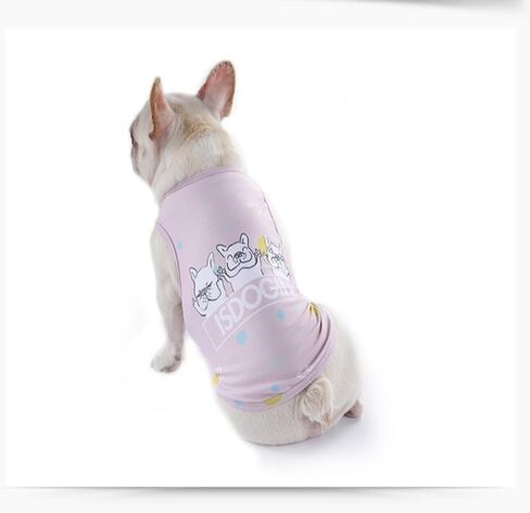 Dog Shirts Pet Printed Clothes Cute Summer Cooling Coat T-Shirts Cool Puppy Shirts Soft Dog Sweatshirt for Pet Dogs Cats Outdoor (Medium,Blue) in Saudi Arabia