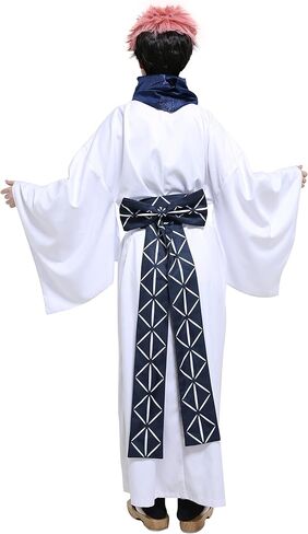 haikyuu Men's Anime Cosplay Costume Mens Casual Yukata Robe Kimono Outfit with Obi Scarf in Kuwait
