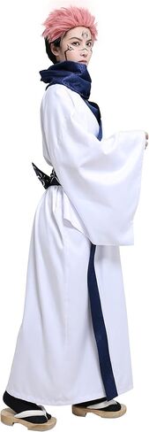 haikyuu Men's Anime Cosplay Costume Mens Casual Yukata Robe Kimono Outfit with Obi Scarf in Kuwait