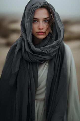 JEGERMIG Men‘s Renaissance Head Scarf Hood Shawl Shaman Hooded Cloak Cowl Post Apocalyptic Cape Cosplay Costume in Kuwait