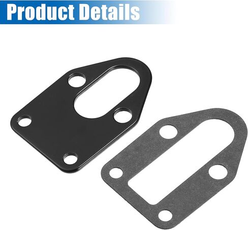 X AUTOHAUX 1 مجموعة لوحة تركيب مضخة الوقود من سبائك الألومنيوم مع حشية لمحرك Chevy SBC 283 327 305 350 383 400 باللون الأسود in Kuwait