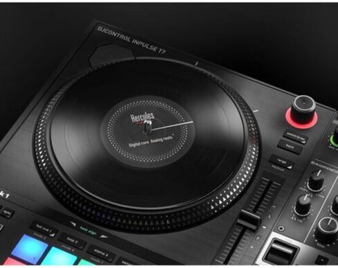 Hercules DJControl Inpulse T7 2 Deck Motorized DJ Controller with built in STEMS Control Bundle with DJControl Inpulse T7 Cover and Hercules HDP DJ45 Closed-Back Headphones in Kuwait