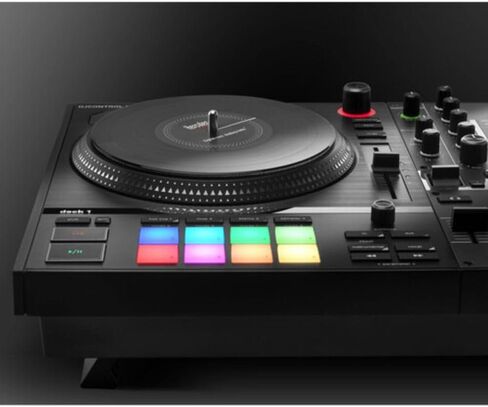 Hercules DJControl Inpulse T7 2 Deck Motorized DJ Controller with built in STEMS Control Bundle with DJControl Inpulse T7 Cover and Hercules HDP DJ45 Closed-Back Headphones in Kuwait