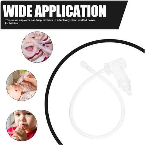 Nasal Aspirator Infant Nose Suction Baby Snot Cleaner Mucus Sucker Manual Cleaning Tool Sniffling Device in Saudi Arabia