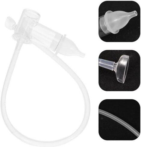 Nasal Aspirator Infant Nose Suction Baby Snot Cleaner Mucus Sucker Manual Cleaning Tool Sniffling Device in Saudi Arabia