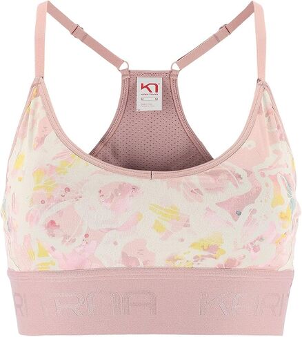 Kari Traa Women's VAR Printed Adjustable Strap Racerback Sports Bra in Saudi Arabia