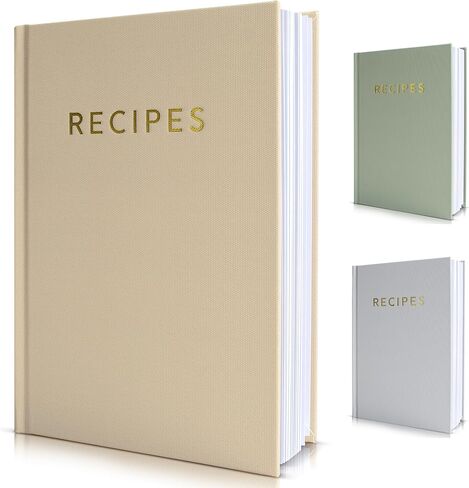Aesthetic Blank Recipe Book with Waterproof Cover - The Perfect Recipe Notebook To Write In Your Own Recipes - Simplified Blank Cookbook to Organize Your Recipes in Saudi Arabia