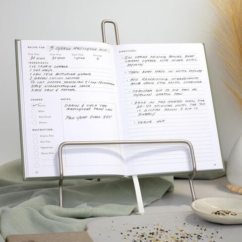 Aesthetic Blank Recipe Book with Waterproof Cover - The Perfect Recipe Notebook To Write In Your Own Recipes - Simplified Blank Cookbook to Organize Your Recipes in Saudi Arabia