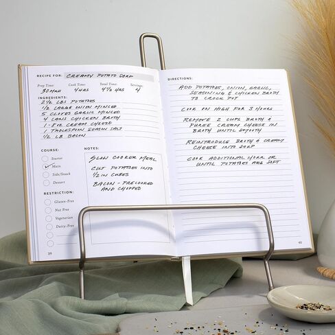 Aesthetic Blank Recipe Book with Waterproof Cover - The Perfect Recipe Notebook To Write In Your Own Recipes - Simplified Blank Cookbook to Organize Your Recipes in Saudi Arabia