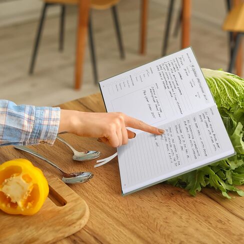 Aesthetic Blank Recipe Book with Waterproof Cover - The Perfect Recipe Notebook To Write In Your Own Recipes - Simplified Blank Cookbook to Organize Your Recipes in Saudi Arabia