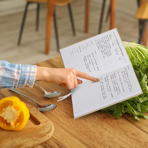 Aesthetic Blank Recipe Book with Waterproof Cover - The Perfect Recipe Notebook To Write In Your Own Recipes - Simplified Blank Cookbook to Organize Your Recipes in Saudi Arabia