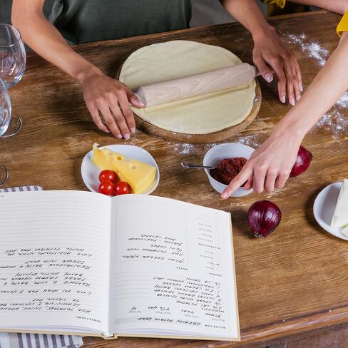 Aesthetic Blank Recipe Book with Waterproof Cover - The Perfect Recipe Notebook To Write In Your Own Recipes - Simplified Blank Cookbook to Organize Your Recipes in Saudi Arabia