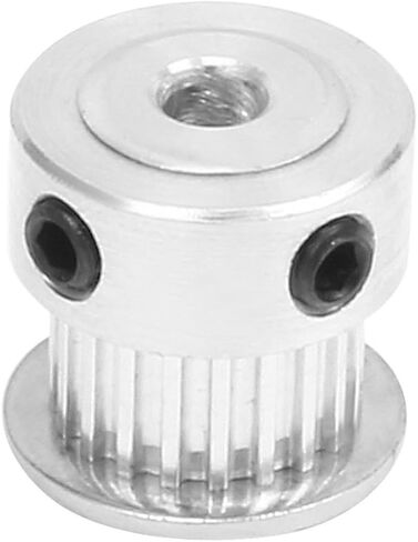 uxcell Aluminum MXL 20 Teeth 8mm Bore Timing Belt Idler Pulley Flange Synchronous Wheel 6mm Belt for 3D Printer CNC in Saudi Arabia
