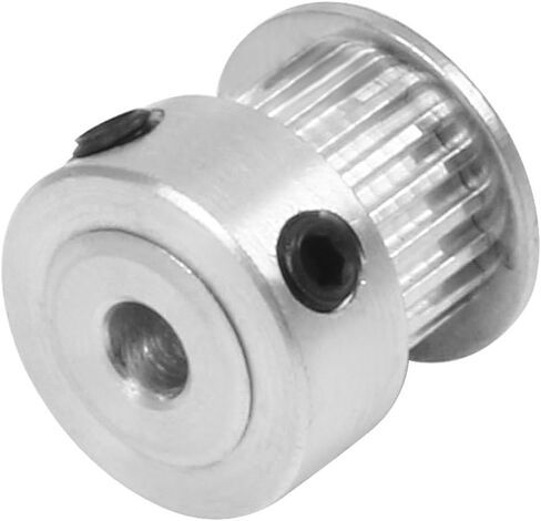uxcell Aluminum MXL 20 Teeth 8mm Bore Timing Belt Idler Pulley Flange Synchronous Wheel 6mm Belt for 3D Printer CNC in Saudi Arabia