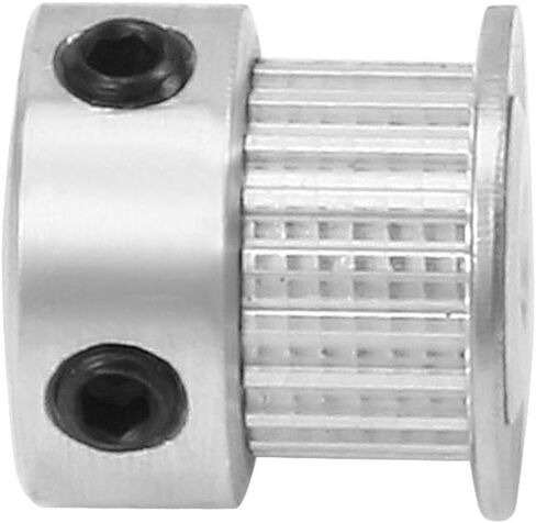 uxcell Aluminum MXL 20 Teeth 8mm Bore Timing Belt Idler Pulley Flange Synchronous Wheel 6mm Belt for 3D Printer CNC in Saudi Arabia