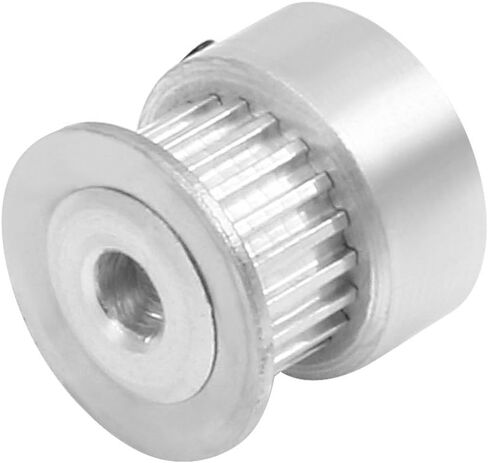 uxcell Aluminum MXL 20 Teeth 8mm Bore Timing Belt Idler Pulley Flange Synchronous Wheel 6mm Belt for 3D Printer CNC in Saudi Arabia