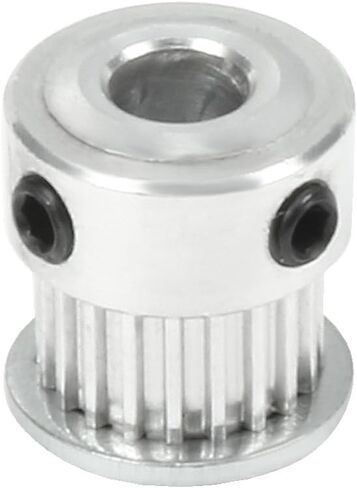 uxcell Aluminum MXL 20 Teeth 8mm Bore Timing Belt Idler Pulley Flange Synchronous Wheel 6mm Belt for 3D Printer CNC in Saudi Arabia
