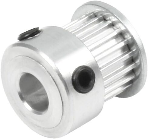 uxcell Aluminum MXL 20 Teeth 8mm Bore Timing Belt Idler Pulley Flange Synchronous Wheel 6mm Belt for 3D Printer CNC in Saudi Arabia