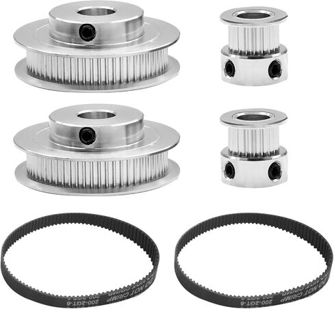 مجموعة Zorfeter 2 عجلة متزامنة GT2 تتميز بـ 20 و60 سنًا، وتجويف 8 مم، وبكرة توقيت من الألومنيوم، مع قطعتين بطول 200 مم وعرض 6 مم وحزام (تجويف 8 مم) in Kuwait