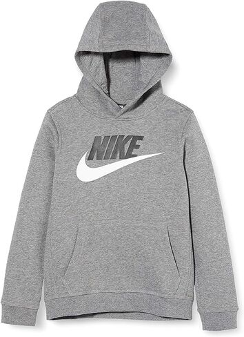 بلوفر صوف بغطاء للرأس من Nike Baby Boy's Club (طفل صغير) رمادي 3 طفل صغير 3T in Kuwait