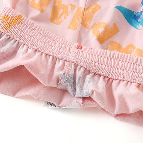 Girls Summer Outfits Toddler Girl Shorts Set Cotton Casual Short Sleeve Shirt and Shorts 2-7T… in Saudi Arabia