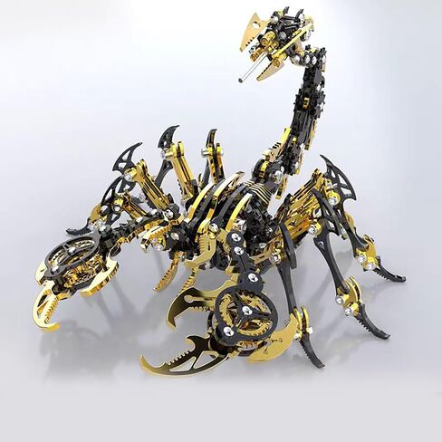 أحجية معدنية ثلاثية الأبعاد من StarryEyed Land للبالغين - مجموعة نماذج العقرب الميكانيكية - لعبة تجميع تعليمية، تصميم بيونيك، 304 من الفولاذ المقاوم للصدأ - مجموعة بناء التجميع in Saudi Arabia