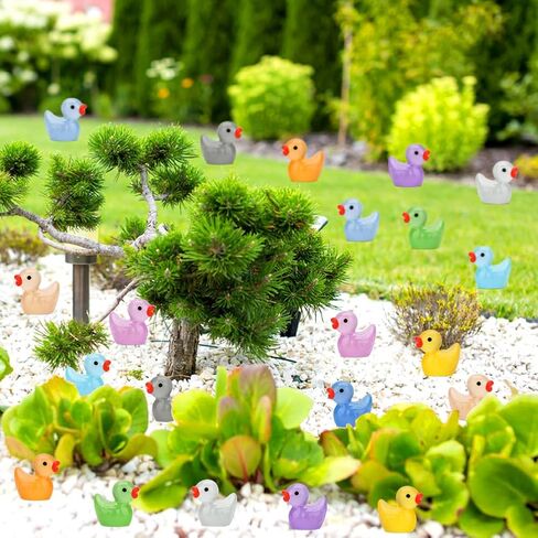150Pack Luminous Mini Resin Animals, Tiny Glow in The Dark Resin Ducks Figures for Dollhouse Aquarium Decor Micro Landscape Fairy Garden Home Hide Prank Game Classroom Activity Party Gift in Saudi Arabia