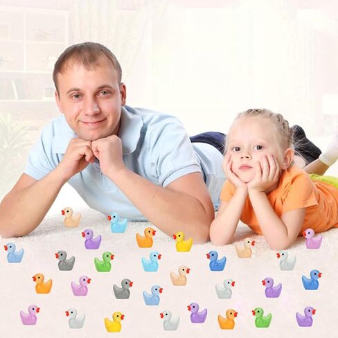 150Pack Luminous Mini Resin Animals, Tiny Glow in The Dark Resin Ducks Figures for Dollhouse Aquarium Decor Micro Landscape Fairy Garden Home Hide Prank Game Classroom Activity Party Gift in Saudi Arabia