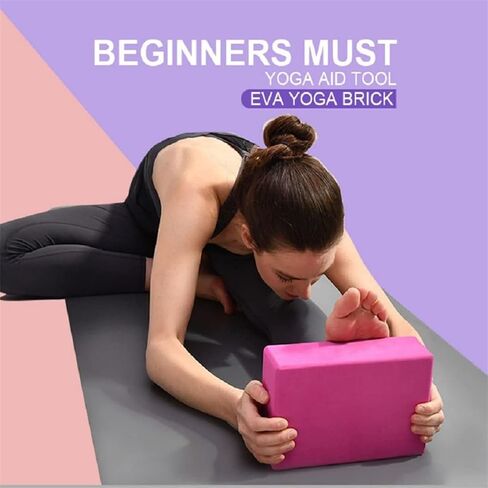 كتلة اليوغا، رغوة EVA الممتازة، سطح ناعم غير قابل للانزلاق، طوب اليوغا الممتاز، ملحقات اليوغا الداعمة المقاومة للرائحة لليوجا، اللياقة العامة، البيلاتيس، التأمل، التوازن، التمدد والتنغيم in Kuwait