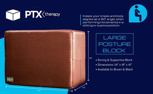 PTX Therapy,Posture Block,High Density Foam Block for Postural or Physical Therapy Exercise,Improve Posture and Alignment,Reduce Musculoskeletal Pain,Sweat Resistant Cover, in Saudi Arabia