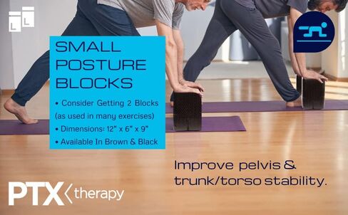 PTX Therapy,Posture Block,High Density Foam Block for Postural or Physical Therapy Exercise,Improve Posture and Alignment,Reduce Musculoskeletal Pain,Sweat Resistant Cover, in Saudi Arabia