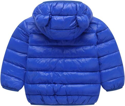 Winter Down Coats for Kids Baby Boys Girls Light Puffer Padded Jacket Bear Hoods Infant Outerwear in Saudi Arabia