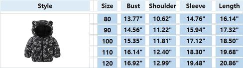 Winter Down Coats for Kids Baby Boys Girls Light Puffer Padded Jacket Bear Hoods Infant Outerwear in Saudi Arabia
